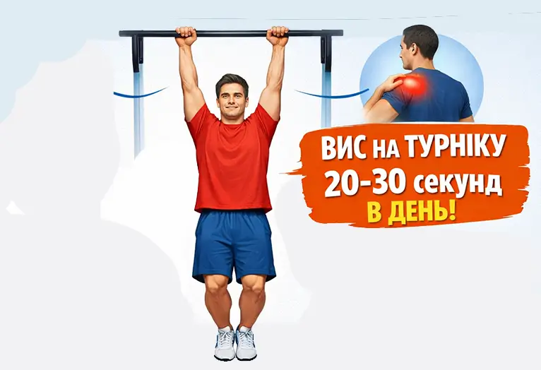 30 секунд на перекладині: фізіотерапевти про користь простої вправи